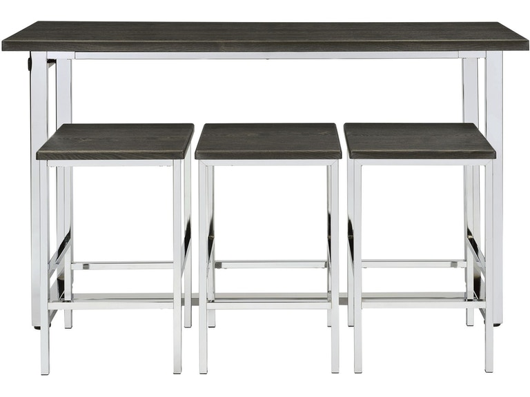 chrome bar height table