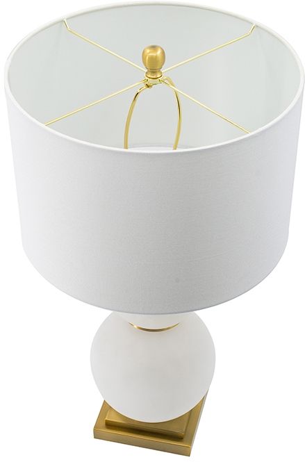 A & B Home White/Gold Globe Table Lamp-2