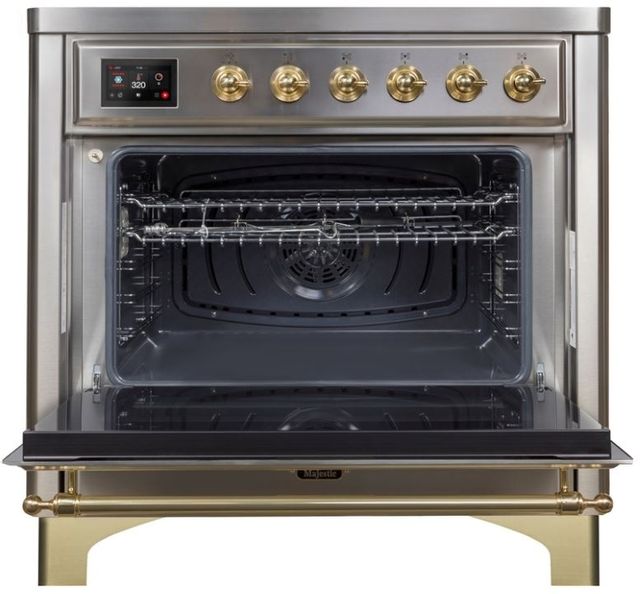 Ilve® Majestic II Series 36" Stainless Steel Free Standing Electric Range 1