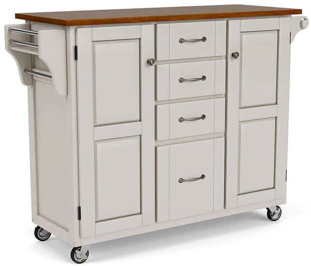 homestyles® Create-a-Cart Off-White Kitchen Cart | Brownie Furniture ...