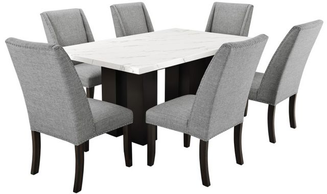 New Classic® Home Furnishings Faust Espresso/White Dining Table | Bob ...