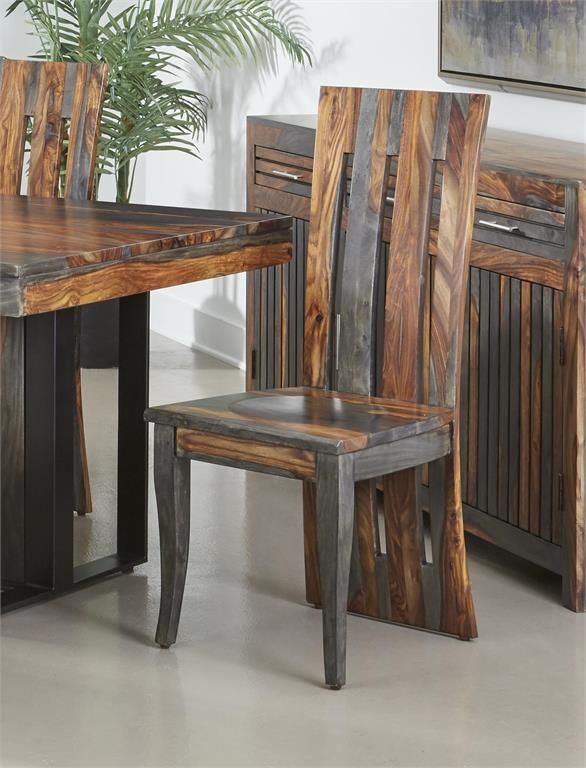Coast2Coast Home™ Sierra 2-Piece Brown Dining Chair Set-3