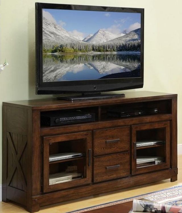 Riverside Furniture Windridge Glass Door TV Console 1