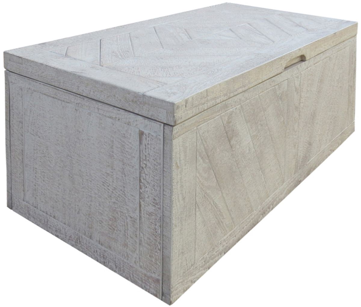 Signature Design by Ashley® Ryker Distressed White Storage Trunk