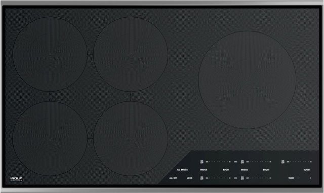 Wolf® Transitional 36" Stainless Steel Induction Cooktop-0