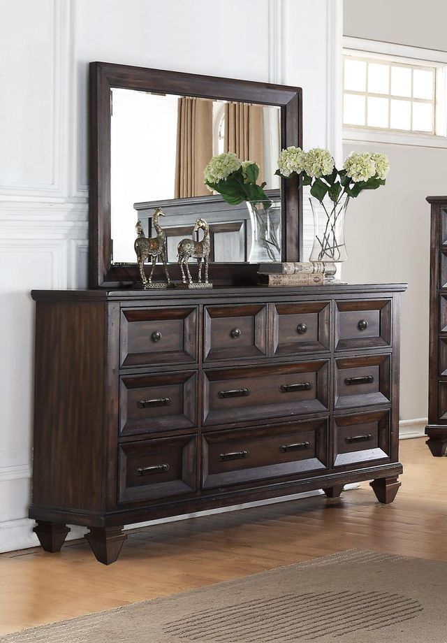 New Classic Furniture Sevilla 9-Drawer Dresser and Mirror-0