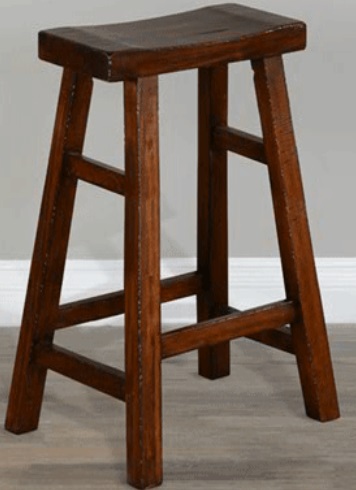 Sunny Designs™ Vintage Mocha Saddle Bar Stool