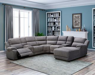 Vogue Furniture Power Reclining Sectional