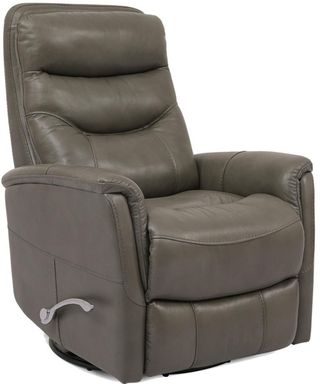 Parker House® Gemini Ice Manual Leather Swivel Glider Recliner