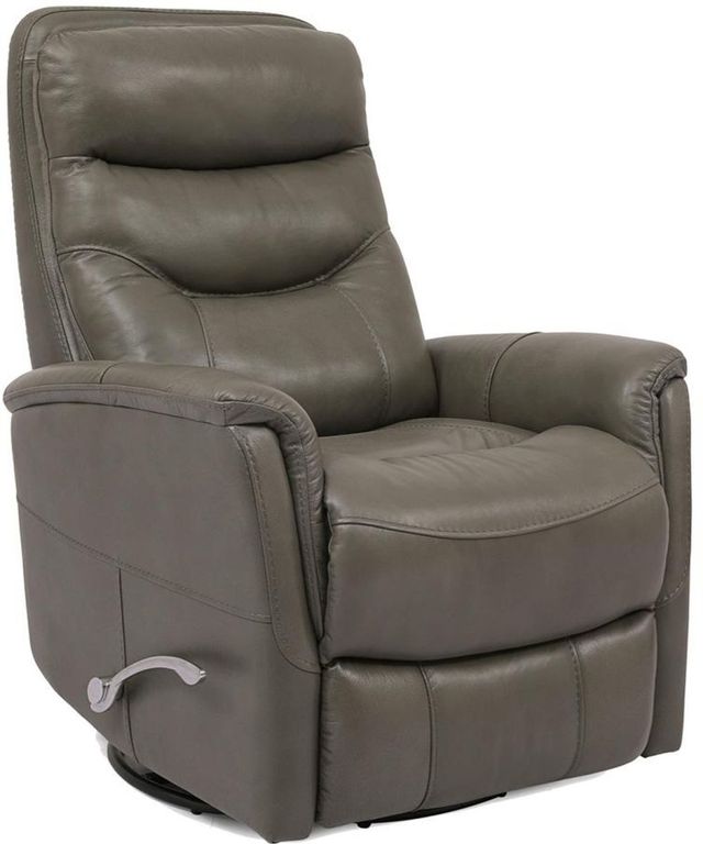 Parker House® Gemini Ice Manual Leather Swivel Glider Recliner-0