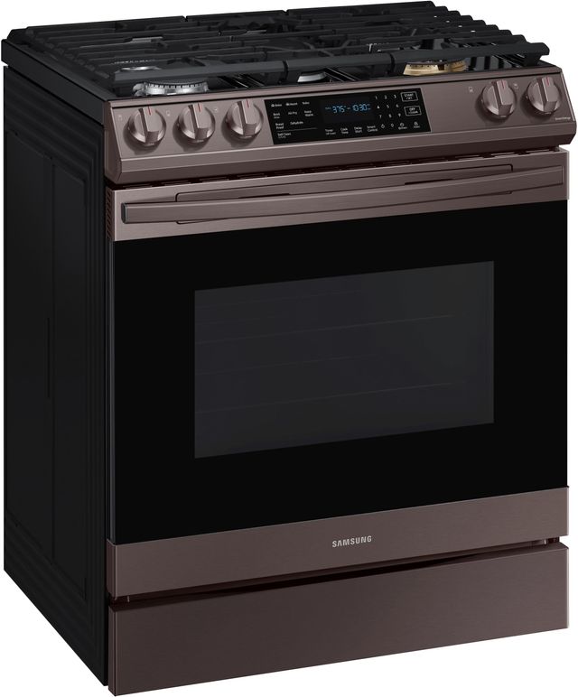 NE58R9431STSamsung 5.8 cu. ft. Slide-In Electric Range in Tuscan Stainless  Steel FINGERPRINT RESISTANT TUSCAN STAINLESS STEEL - Snow Brothers Appliance