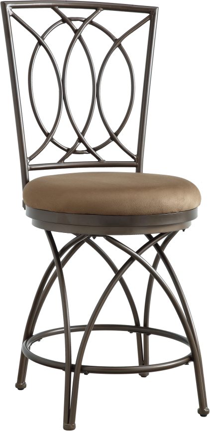 powell big and tall metal crossed legs counter stool