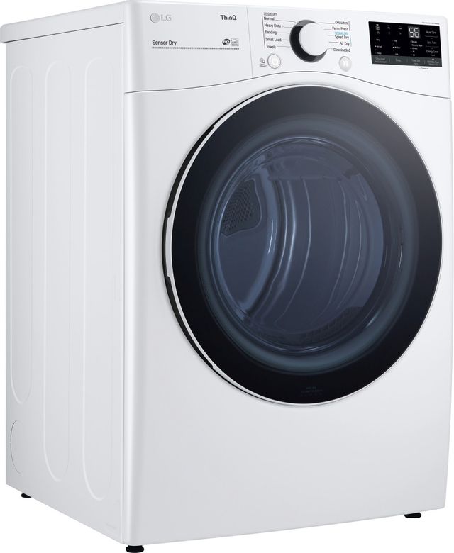 LG 7.4 Cu. Ft. White Front Load Gas Dryer 14