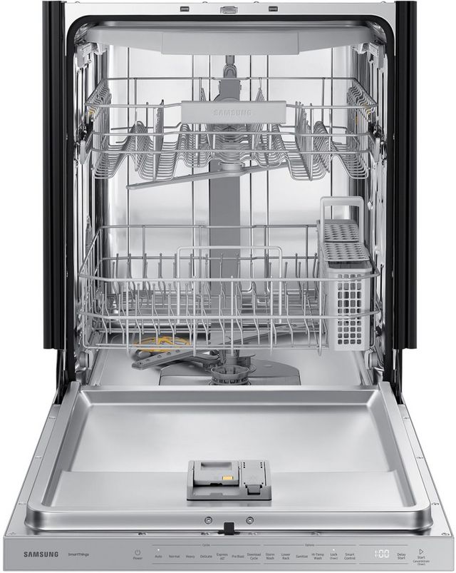 Samsung Bespoke 24" White Glass Top Control Built In Dishwasher-2