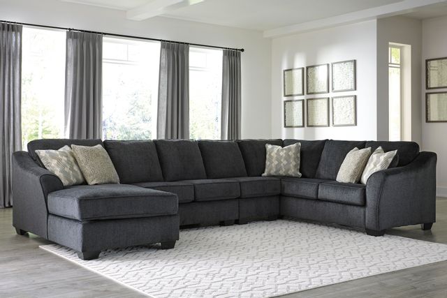 Signature Design by Ashley® Eltmann 4-Piece Slate Sectional with Chaise 18