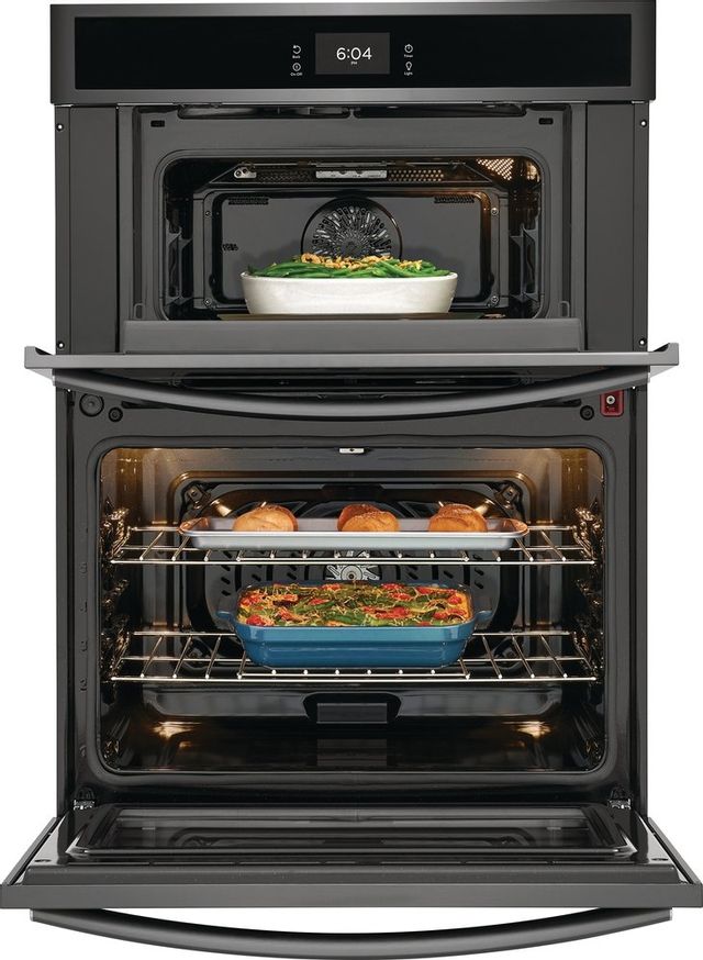 Frigidaire Gallery® 30" Smudge-Proof® Black Stainless Steel Oven/Microwave Combo Electric Wall Oven 13
