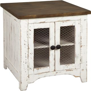 Signature Design by Ashley® Wystfield White/Brown End Table