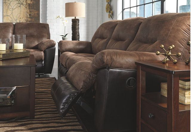 Signature Design by Ashley® Follett Double Reclining Loveseat with Console-3