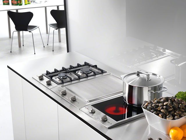 Miele 12" Stainless Steel Electric Cooktop CombiSet™-2