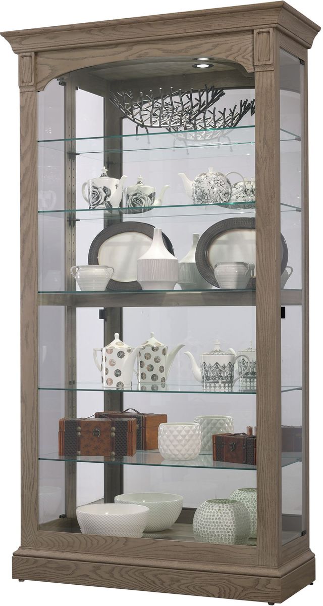 Howard Miller® Flora Aged Oak Curio Cabinet