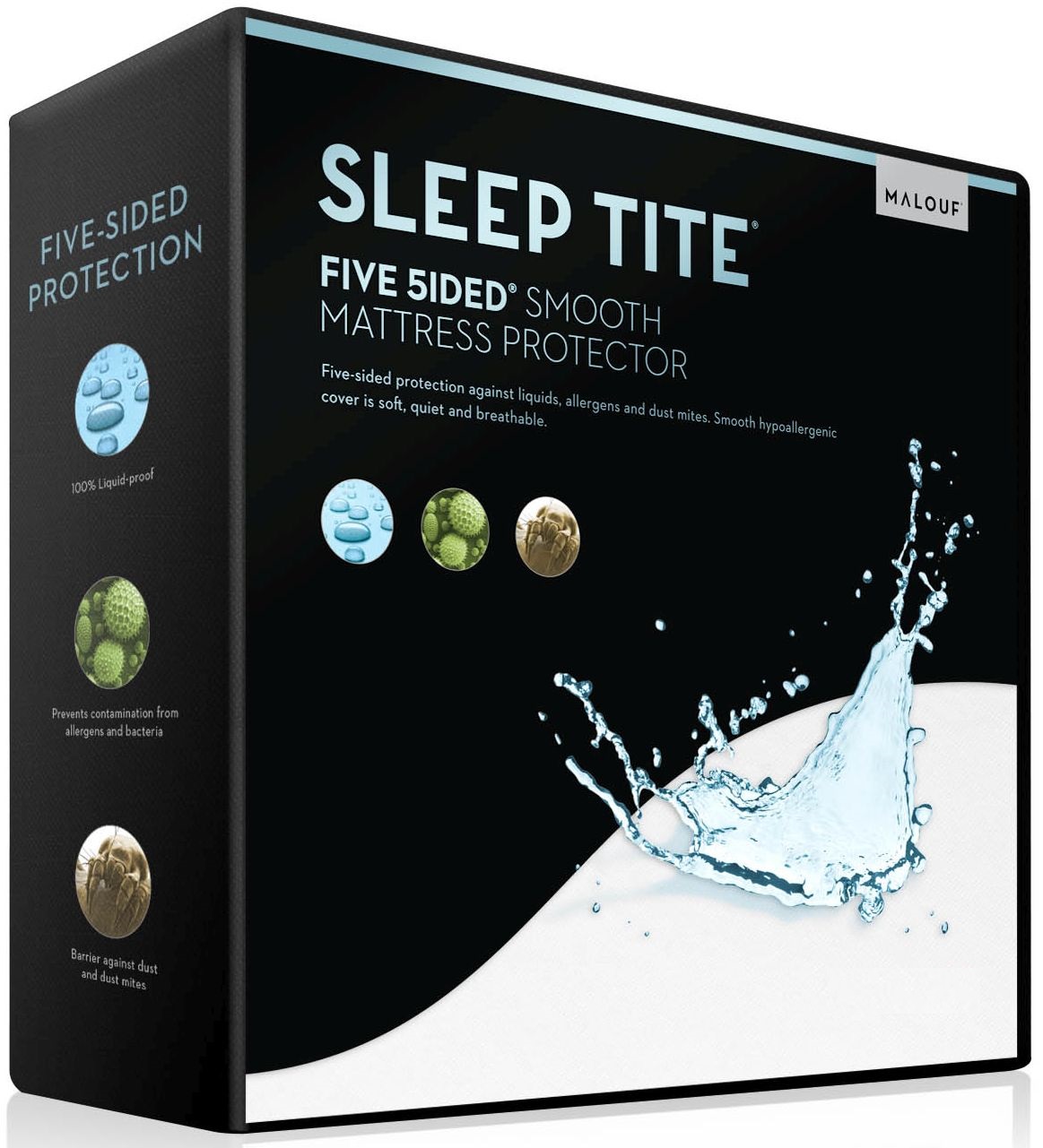 Malouf® Tite® Five 5ided® Smooth Queen Mattress Protector
