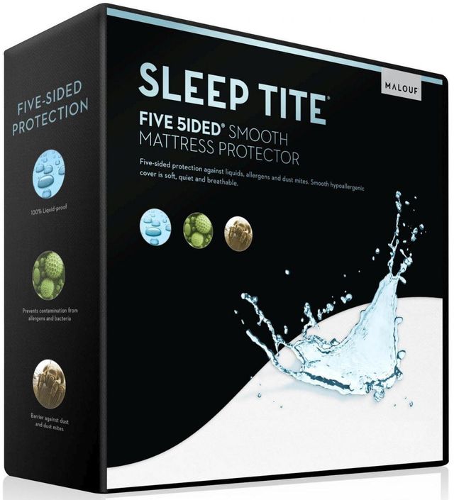 Malouf® Title® Five 5ided® Smooth King Mattress Protector 0