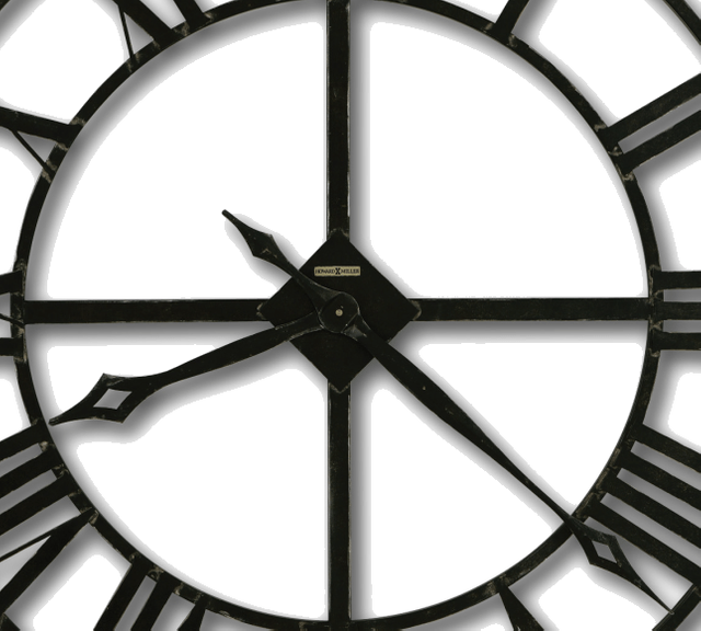Howard Miller® Lacy II 14" Diameter Wrought Iron Wall Clock 1