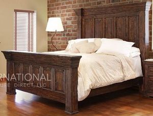 International Furniture Direct Terra Wood King Bed