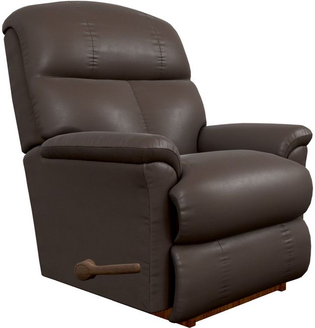 La-Z-Boy® Reed Reclina-Rocker® Walnut Leather Recliner | Great Rooms ...