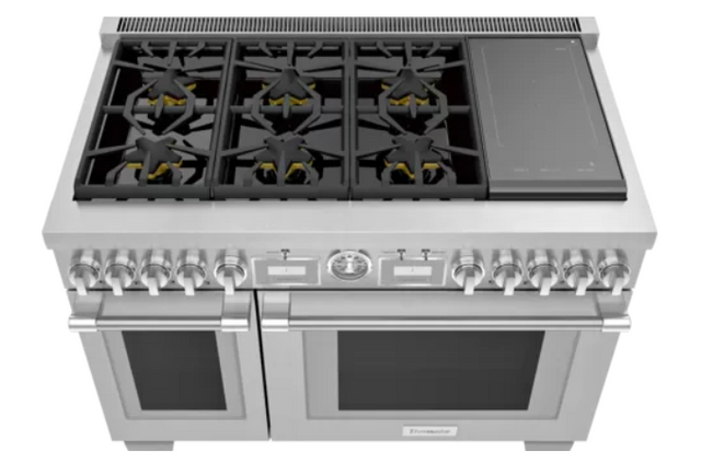 Thermador® Pro-Grand® Series 48" Stainless Steel Professional Dual Fuel Range with Induction 1