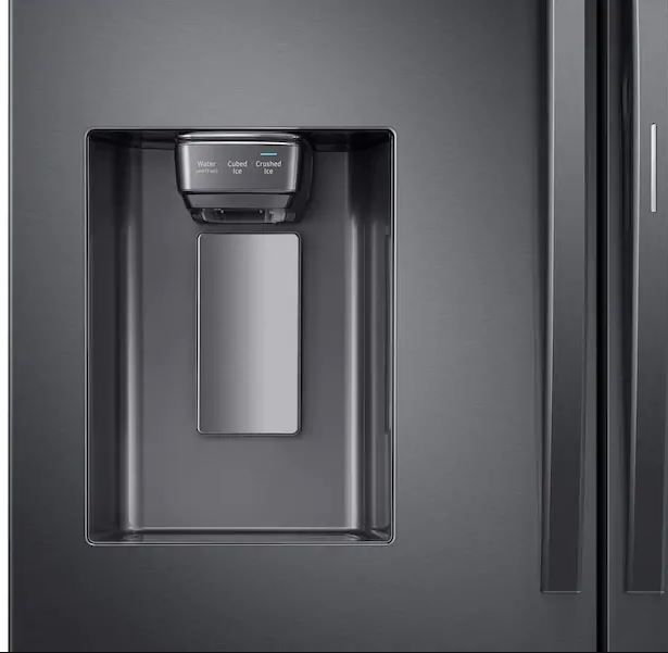 Samsung 22.0 Cu. Ft. Fingerprint Black Stainless Steel Counter Depth French Door Refrigerator 4