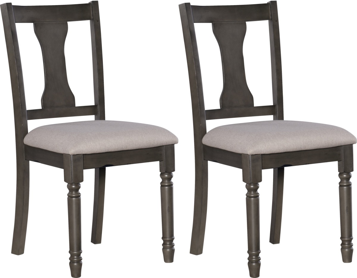 Powell® Willow Set of 2 Grey Side Chairs