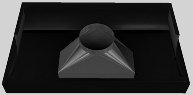 Vent-A-Hood® Designer Series 60" Black Wall Mounted Range Hood-2
