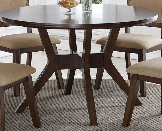 crown mark dining table round