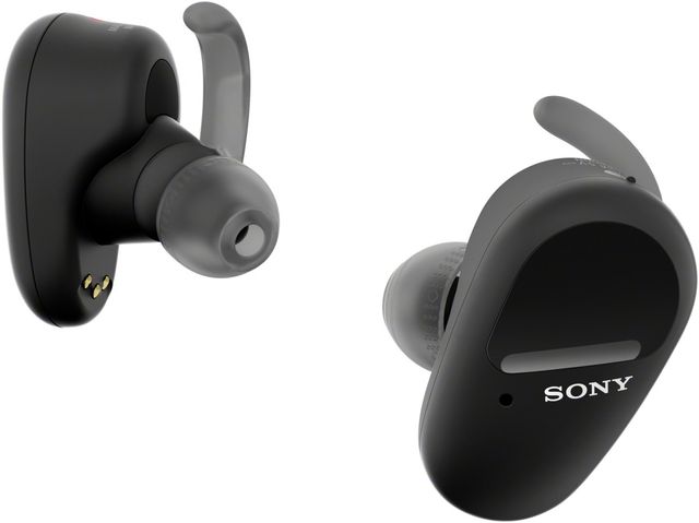 Sony® WF-SP800N Black Truly Wireless In Ear Noise-Canceling Headphones 1