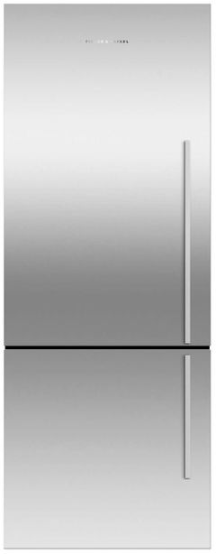 Fisher & Paykel 13.4 Cu. Ft. EZKleen Stainless Steel Counter Depth Bottom Freezer Refrigerator-RF135BDLX4 N