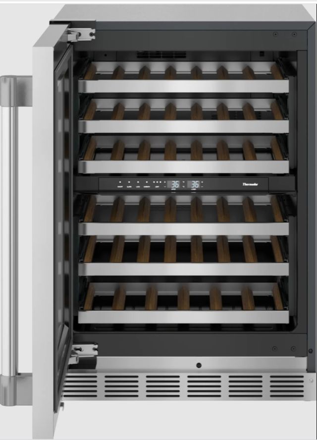 Thermador® Professional 24" Stainless Steel Wine Cooler-1