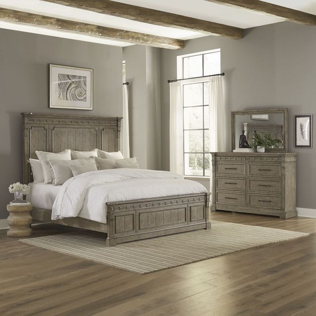 Liberty Town & Country 3-Piece Dusty Taupe Queen Panel Bed Set ...