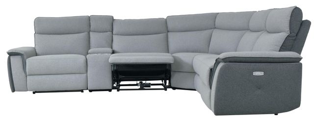 Homelegance® Maroni Gray 6 Piece Modular Power Reclining Sectional with Power Headrest 2