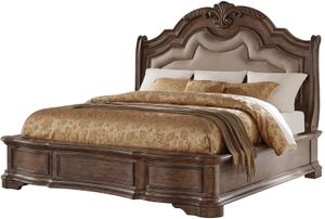 Avalon Furniture Tulsa Light Sandstone Queen Upholstered Bed