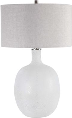 Uttermost® Whiteout Mottled Aged White Table Lamp