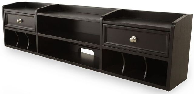 Signature Design by Ashley® Carlyle Dark Brown Home Office Short Desk Hutch
