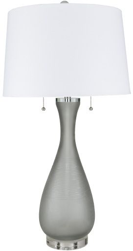 Surya Caviness Gray Frosted Table Lamp