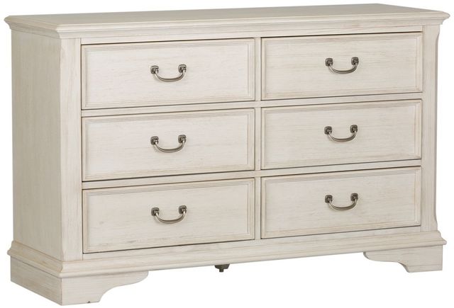 Liberty Furniture Bayside Antique White Youth Bedroom 6 Drawer Dresser 0