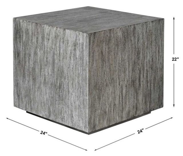 Uttermost® Kareem Metallic Gray Side Table-3