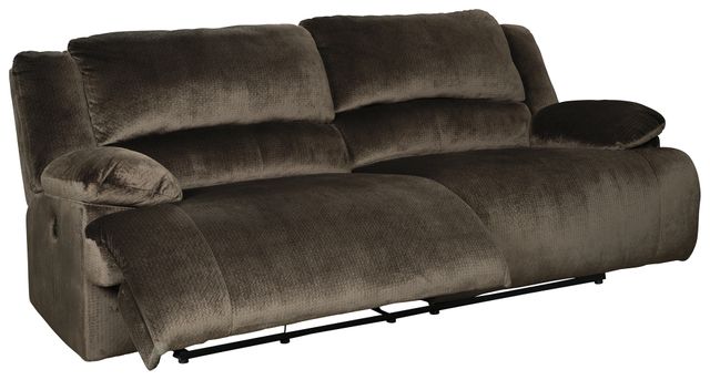 Signature Design by Ashley® Clonmel Chocolate 2 Seat Reclining Power Sofa-2
