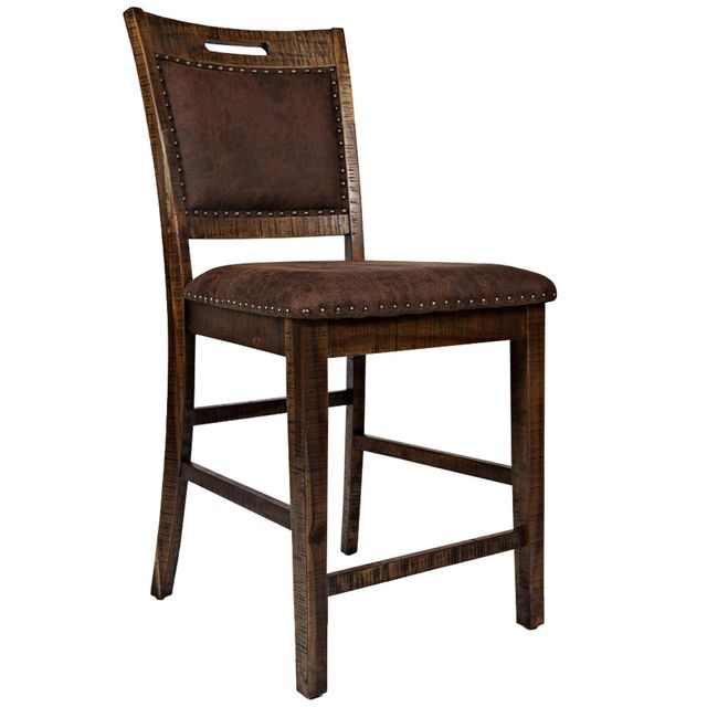 Jofran Cannon Valley Upholstered Back Counter Stool-1