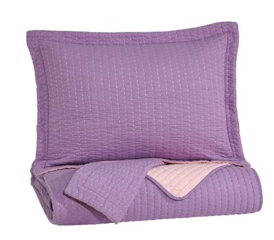 Signature Design by Ashley® Dansby Lavender/Pink Full Coverlet Set-1