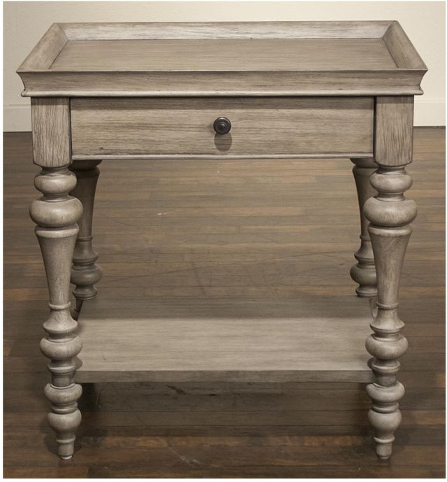 Riverside Furniture Corinne Wood Top Leg Nightstand-1