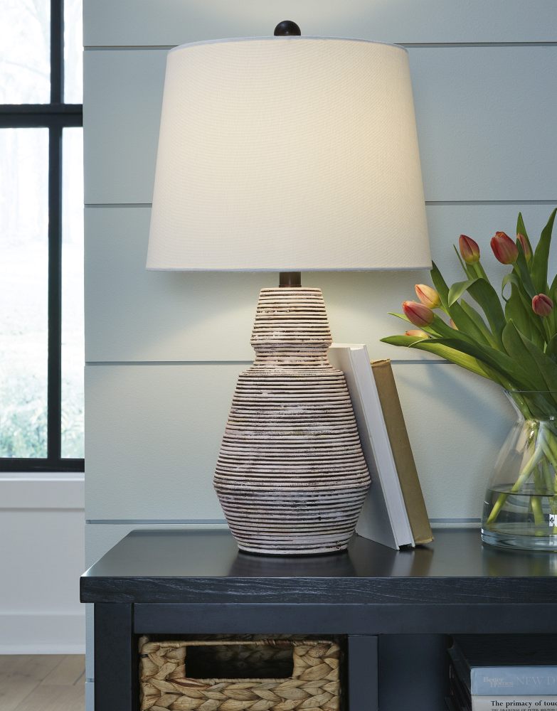 living room table lamps at the brick